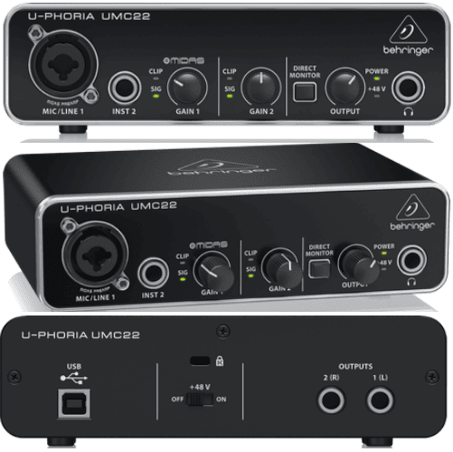 Behringer UMC22 Playback Sonido e Iluminación Profesional