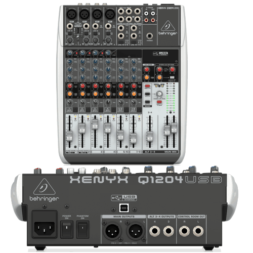 Behringer Xenyx Q1204USB Playback Sonido e Iluminación Profesional